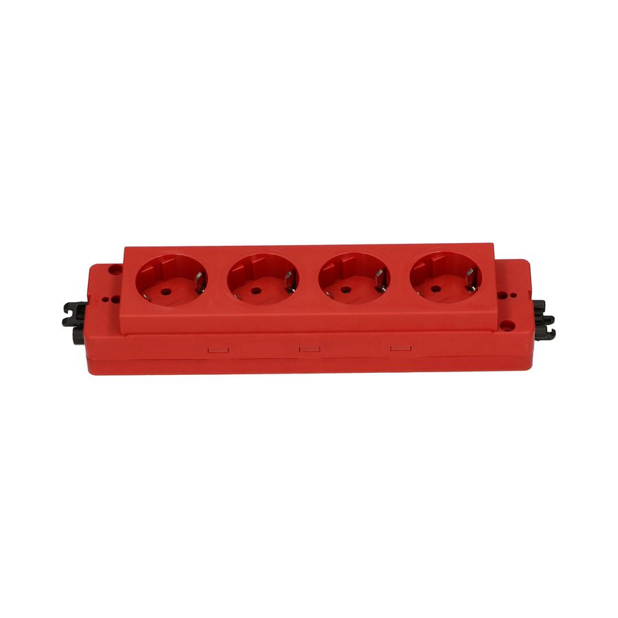 Contactblok 4x 230V RA type 910 GST o.g. in/uit rood