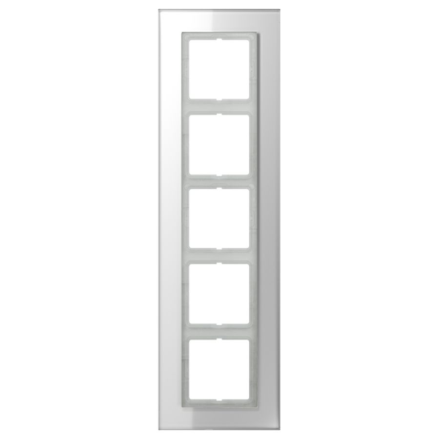 Afdekraam alpin wit glas 5-voudig LS-plus