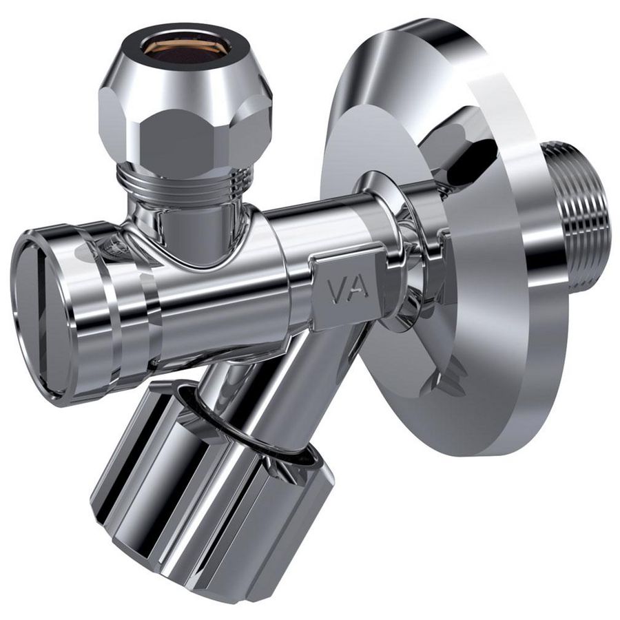 Hoekstopkraan met filter 1/2"bt.x10mm knel chroom rozet