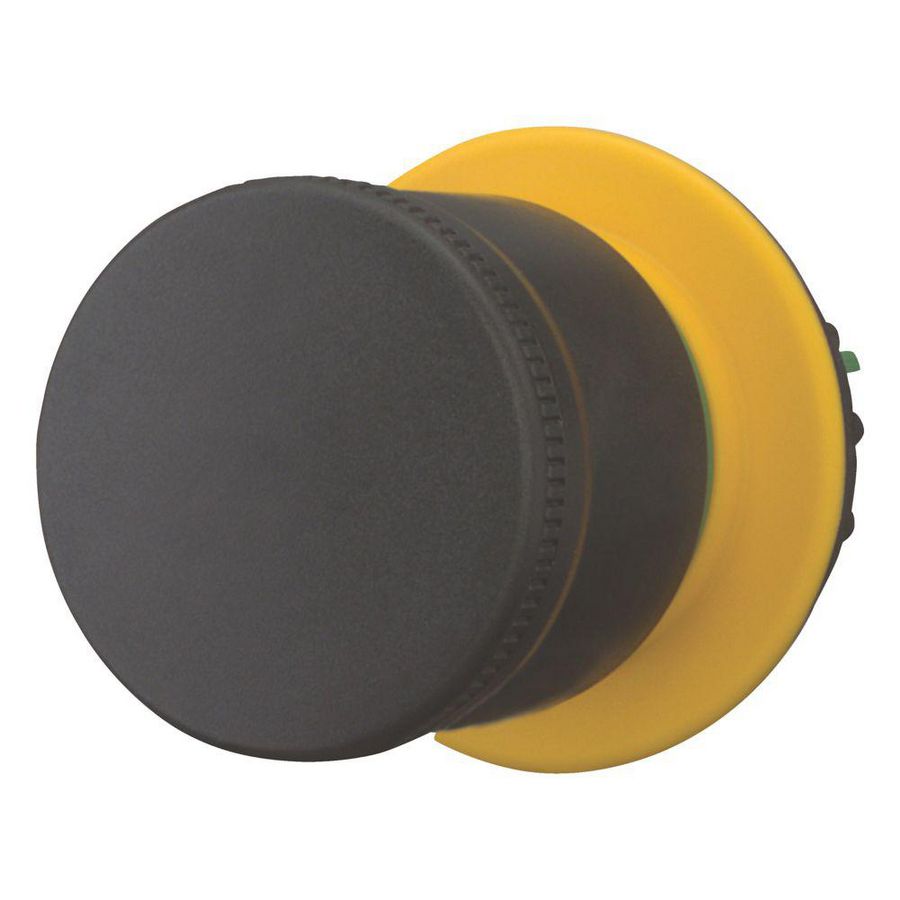 Stop-knop zwart 30mm trekontgrendeld onverlicht 22,5mm