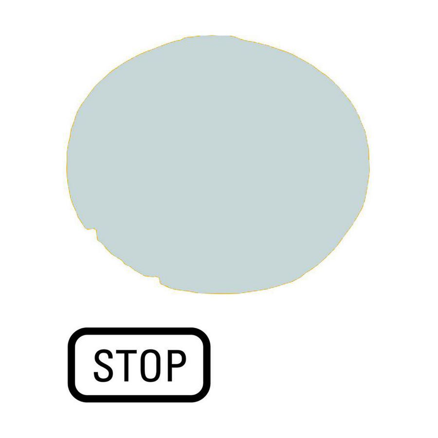 Lenzen vlak wit "stop"
