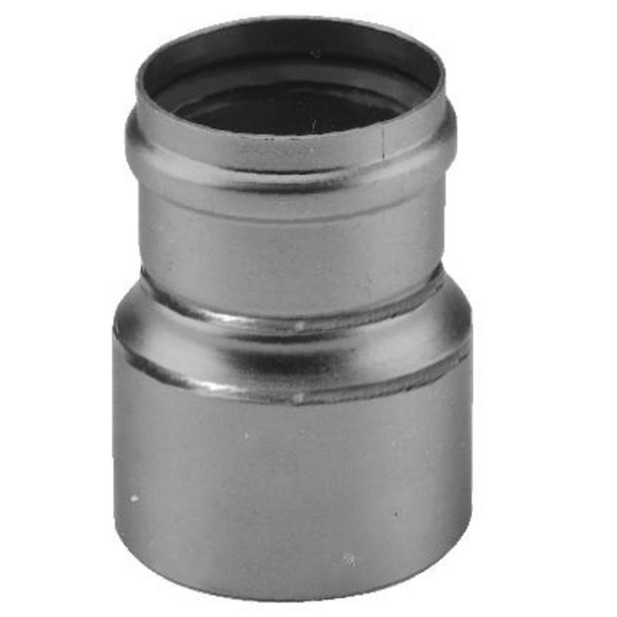 Verloop verkleinend RVS 80-60 L=125