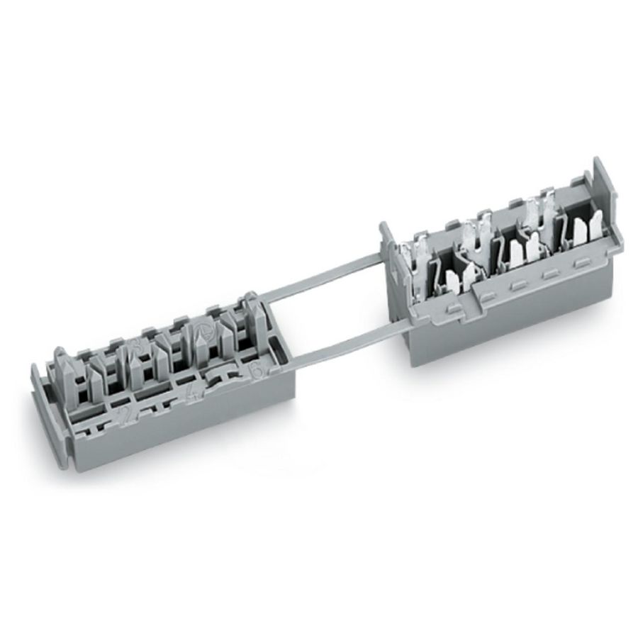 Busstrook 6-polig grijs VVE=50