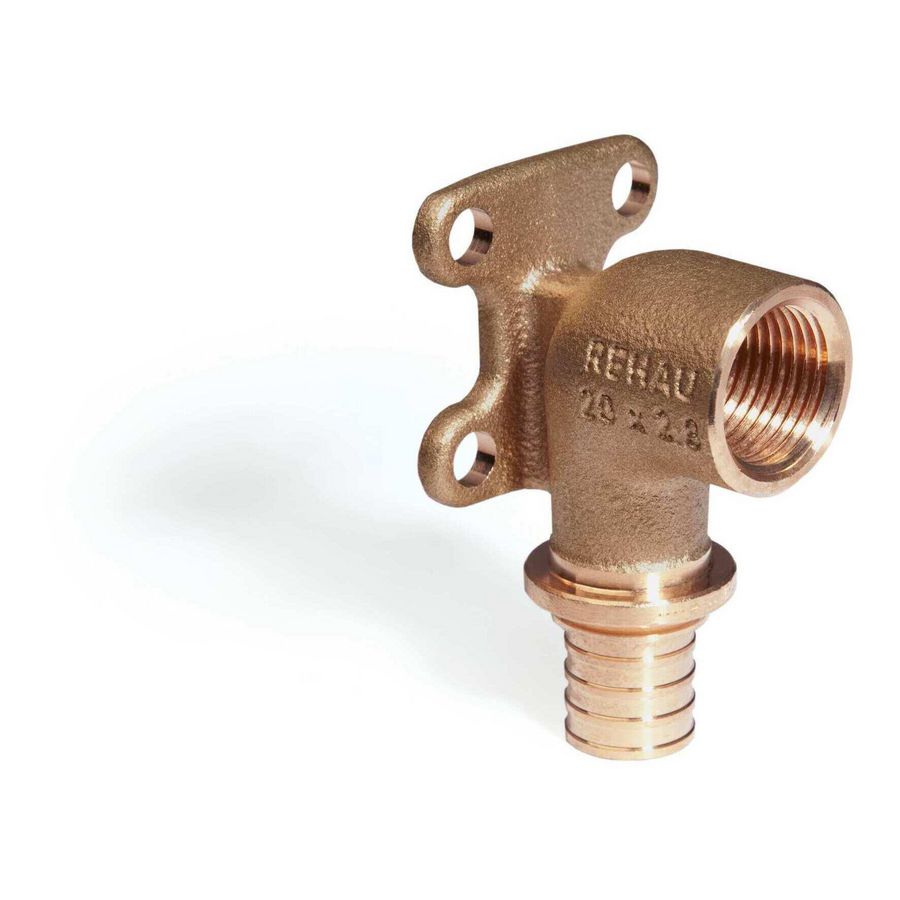 Muurplaat opbouw RAUTITAN RX+ schuif 20x1/2"bn.dr.