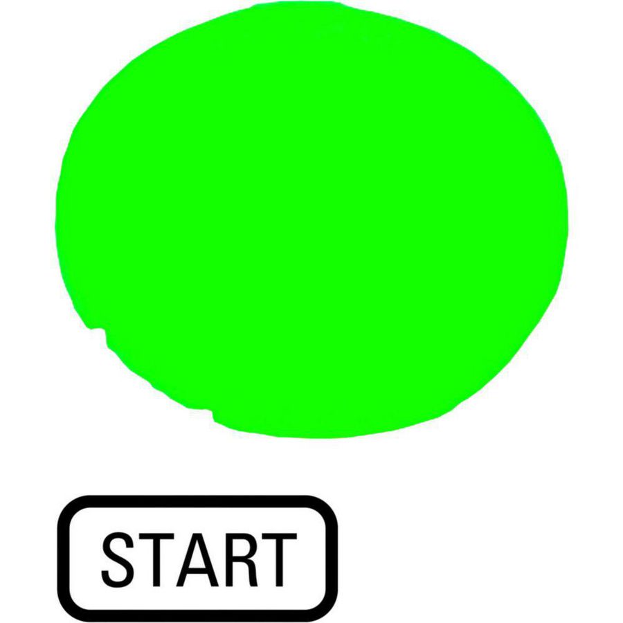Lenzen vlak groen "start" VVE=10