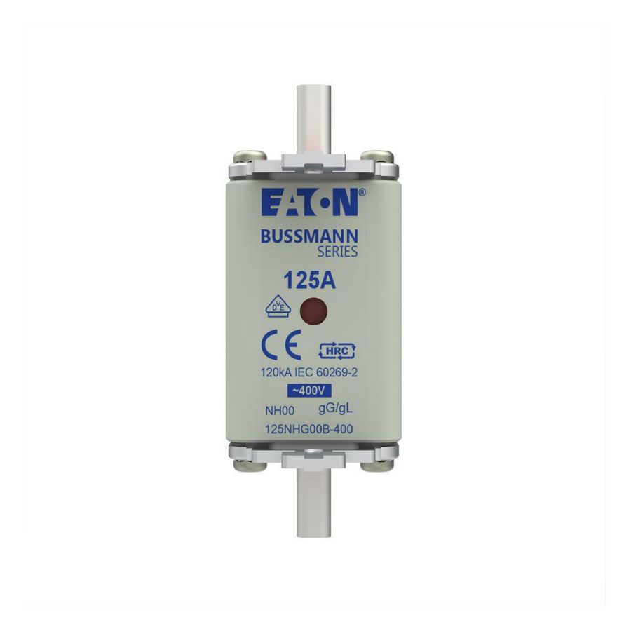 Zekering laagsp. 125A AC 400V NH00 gL/gG dubbele mel VVE=3