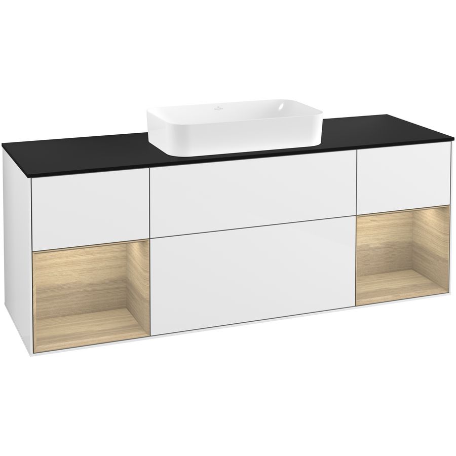 Wastafelonderkast Finion 1600x603x501mm G.White.L G332PCGF