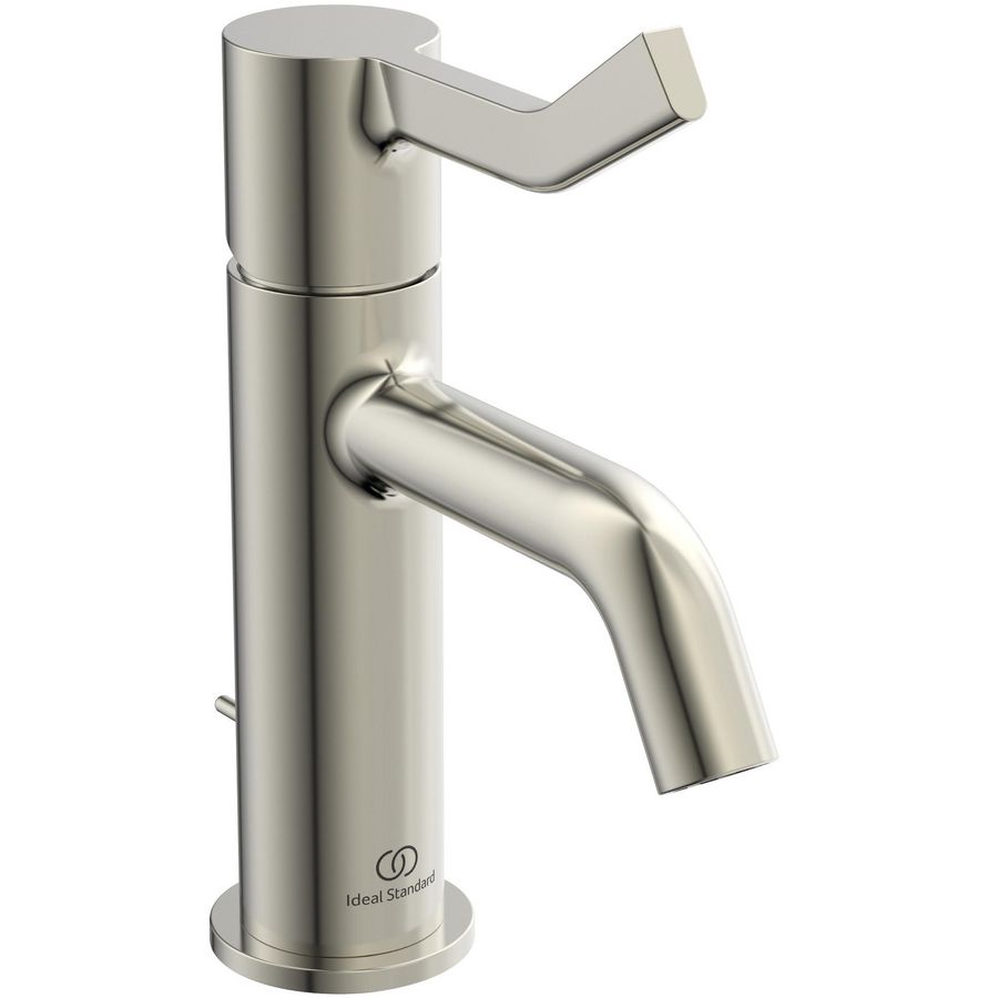 Wastafelmengkraan m. lange hendel m. waste silver storm (rvs-look) Joy