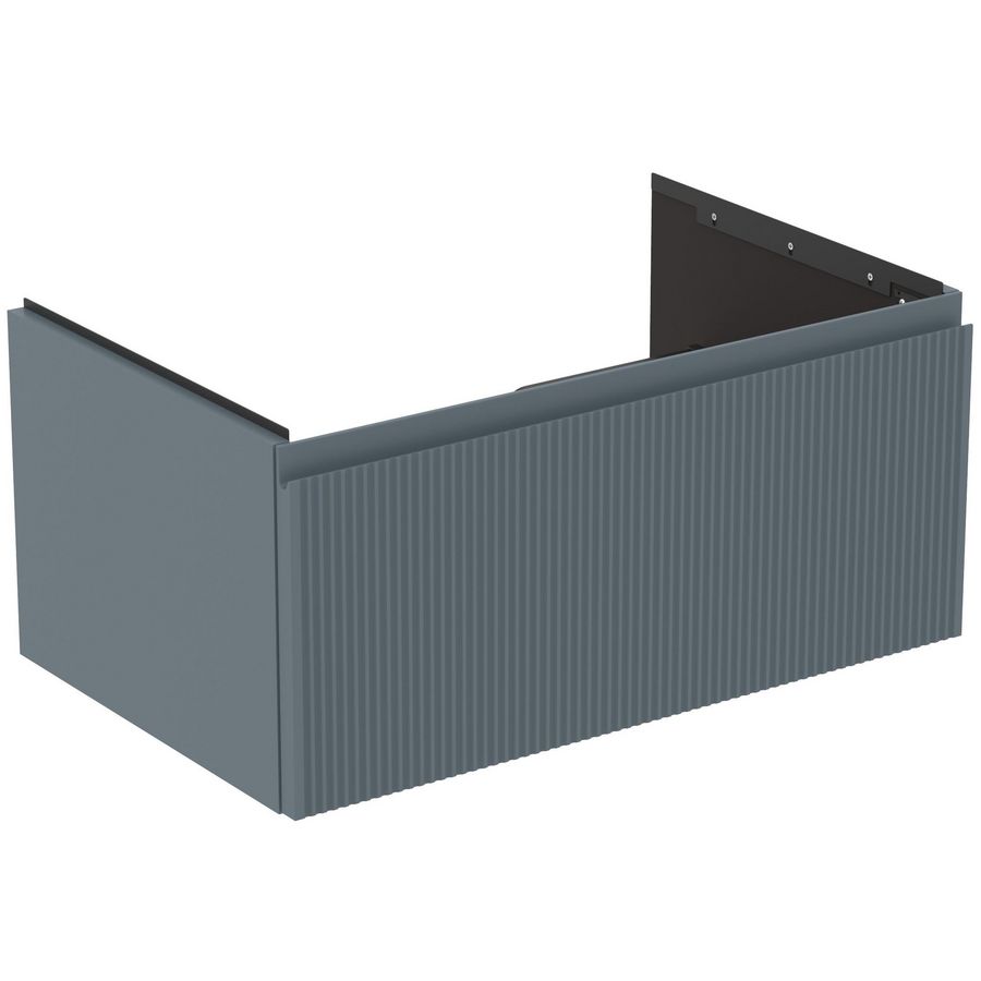 Wastafelmeubel 800x505x370mm matt ashblue 1 lade Finesse