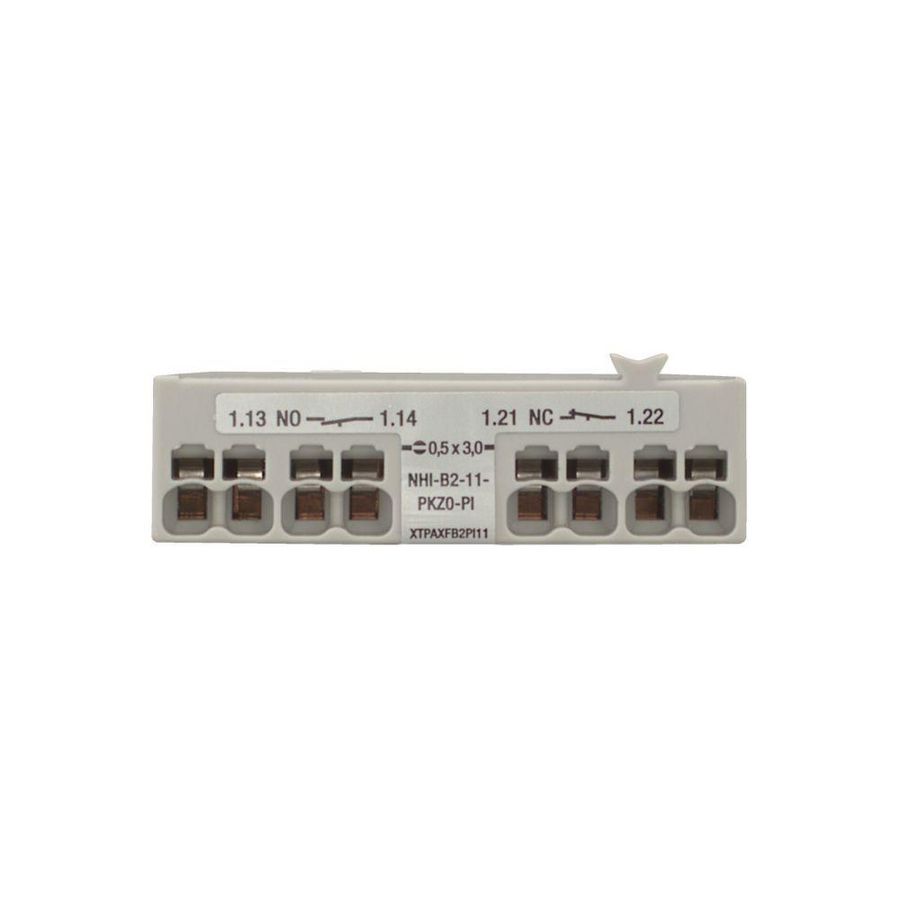 Hulpcontact PKZ ffrontmontage 1m 1v Push-in