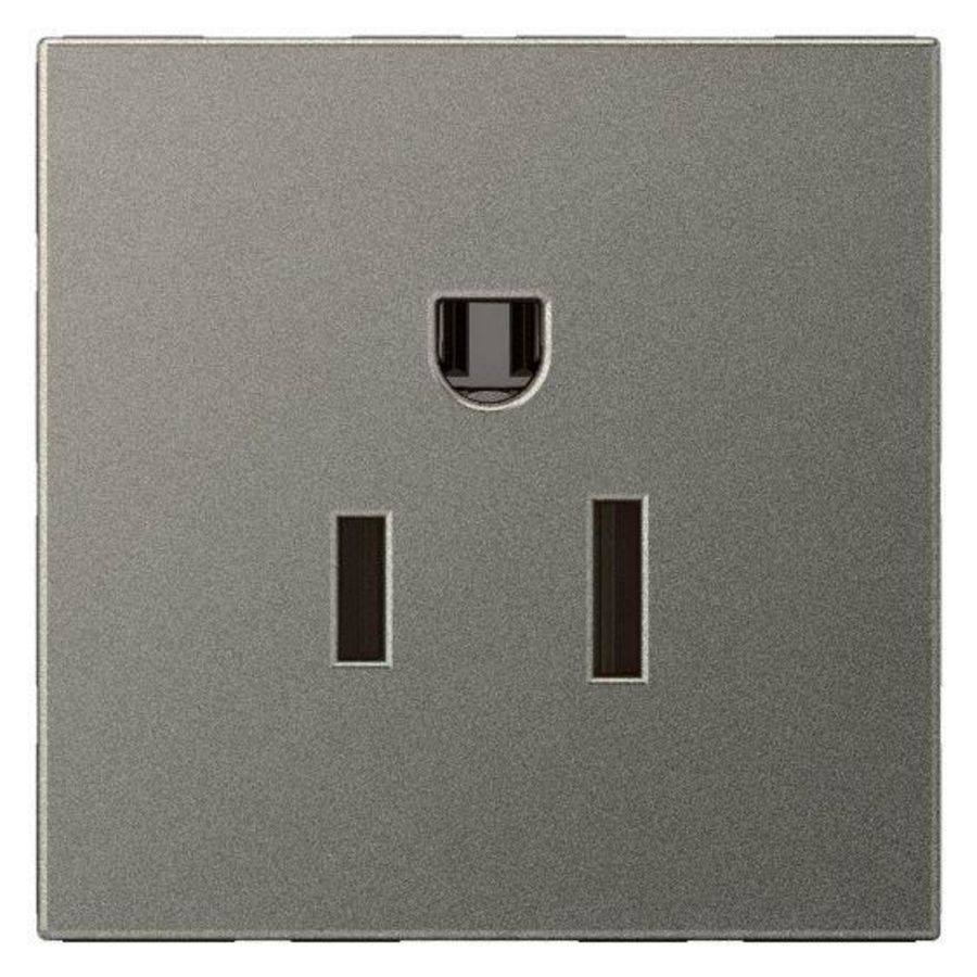 Wandcontactdoos 2P + A USA 15A + Magnesium Arteor