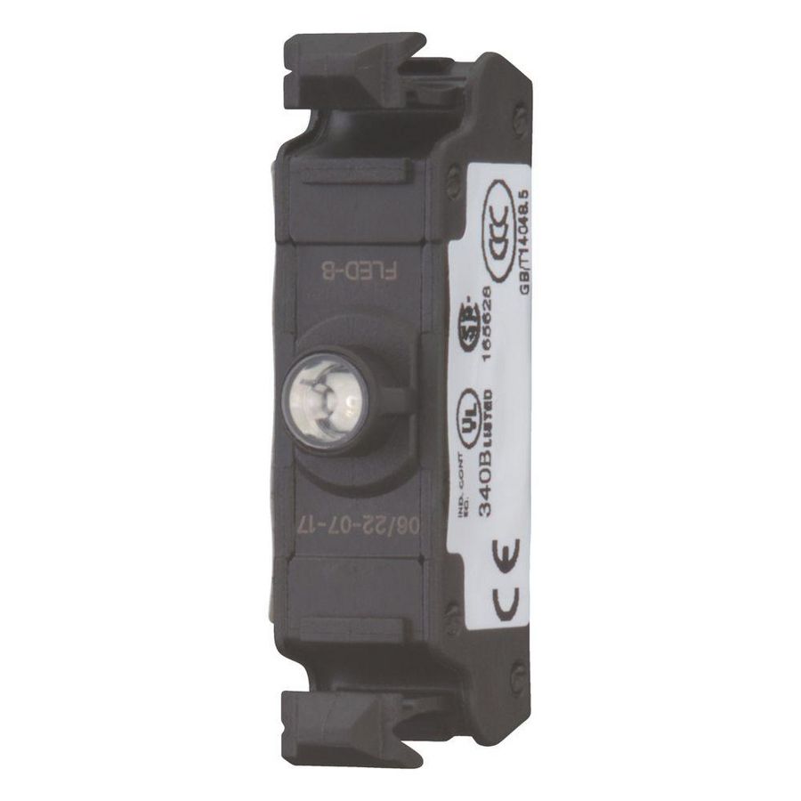LED element blauw frontbev. 12-30VAC/DC cage cl. flat VVE=20