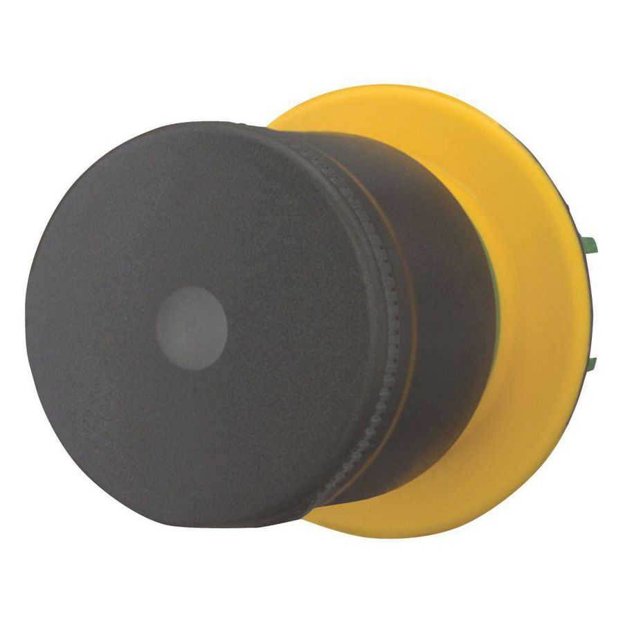 Stop-knop zwart 30mm trekontgrendeld verlicht 22,5mm
