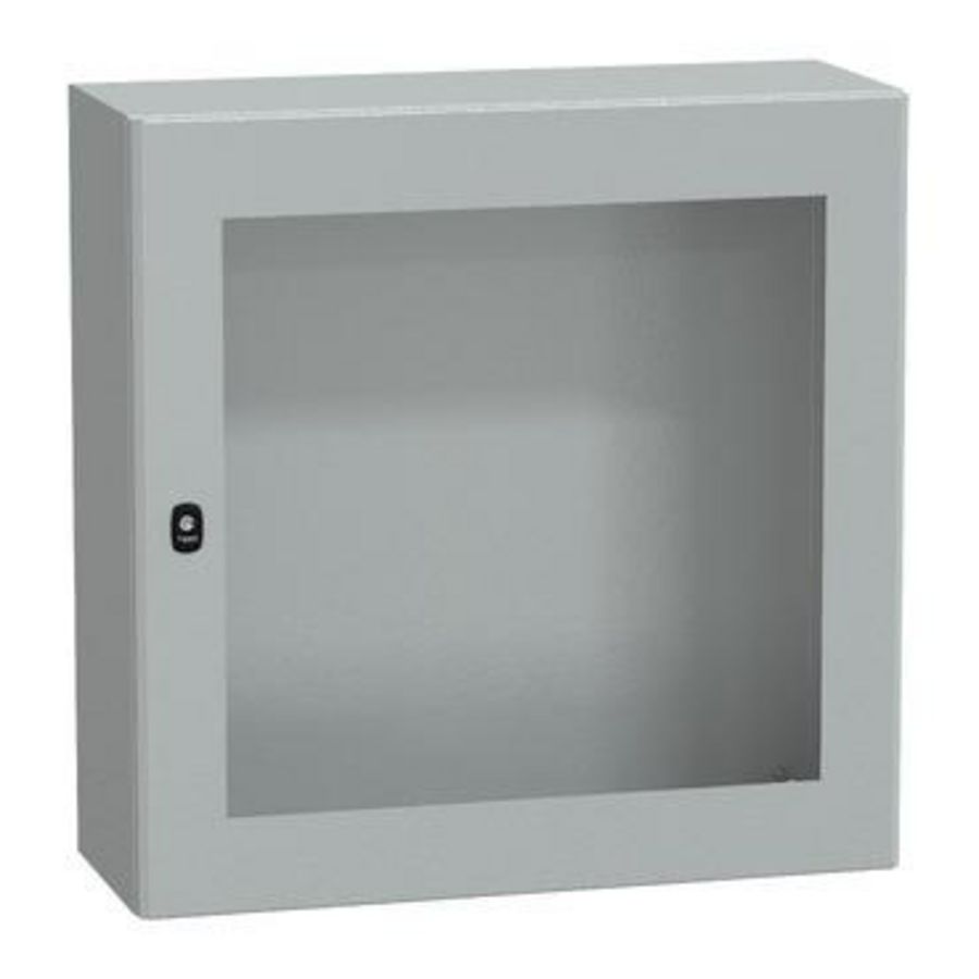 Kast Ruitdeur 800x800x300mm IP66 / IK08 RAL7035 Spacial S3D