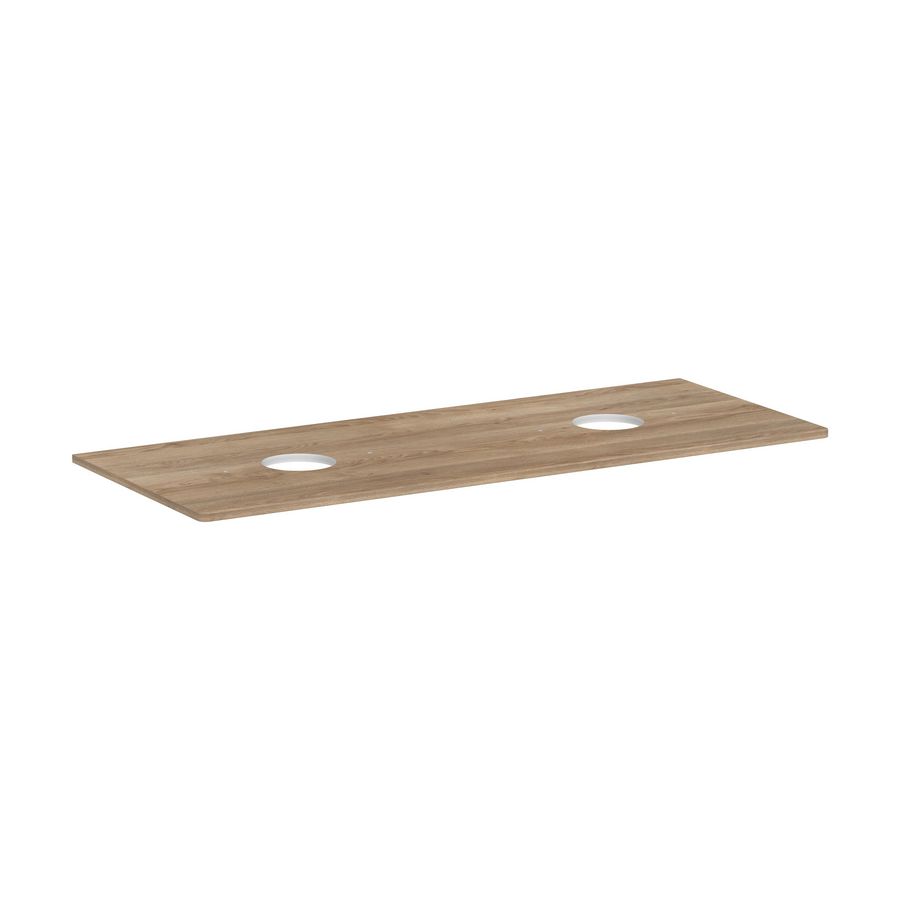 Console 1360x550mm m 2 uitsp.en Waskom zonder kraangat Xelu Q 54118230