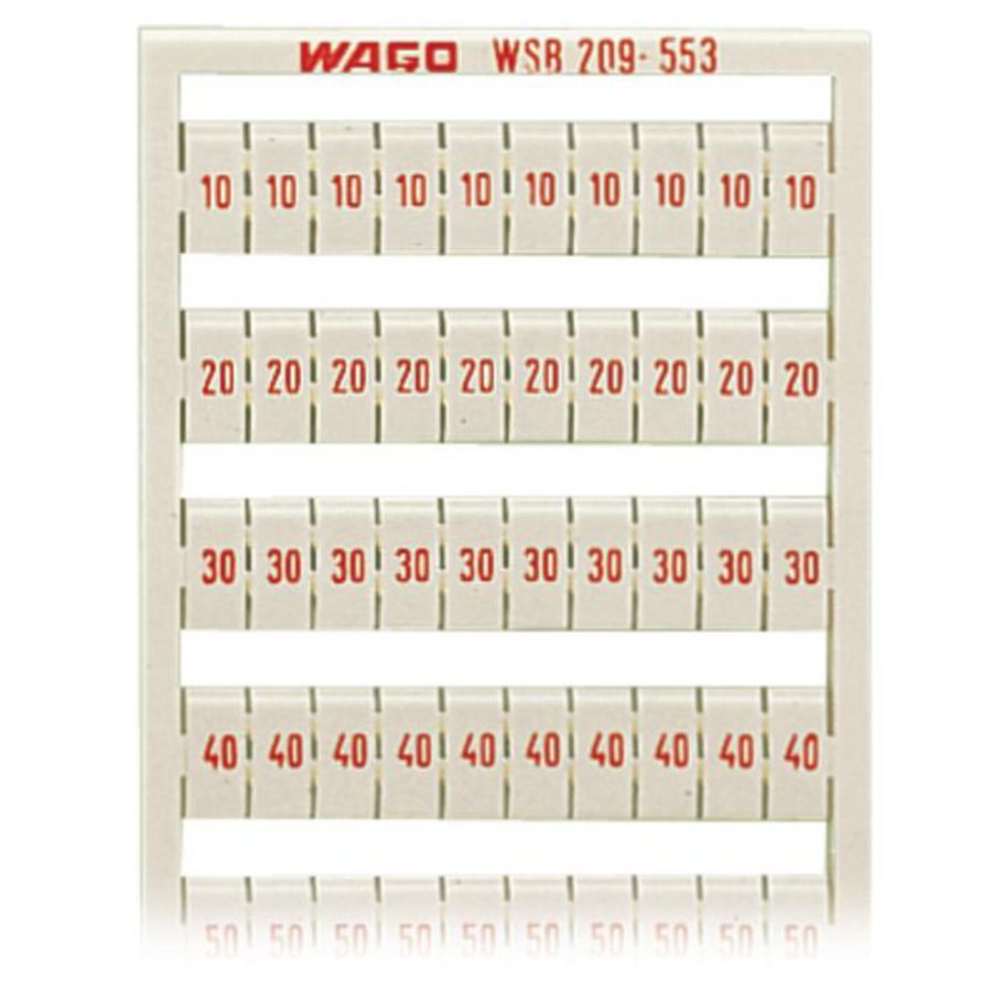 WSB-markeringskaart als kaart bedrukt wit 209-553 VVE=5