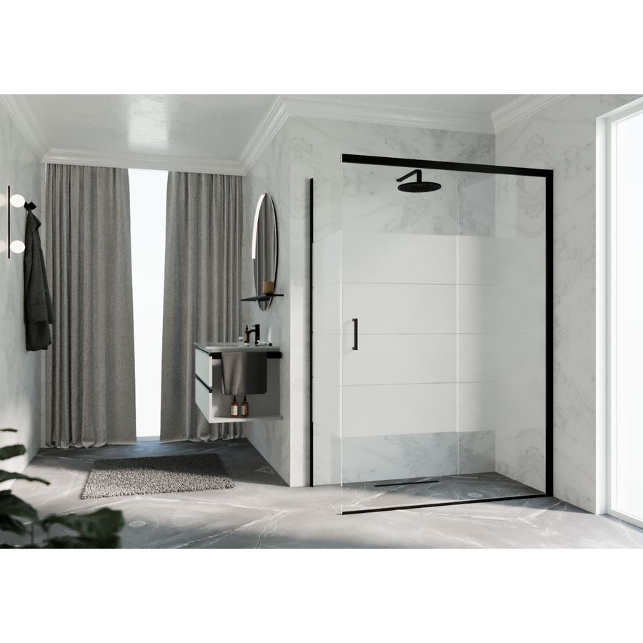 Deur Zeph 2.0 Ph 114 Link VeR114-117 Cm Strip Motief Zwart