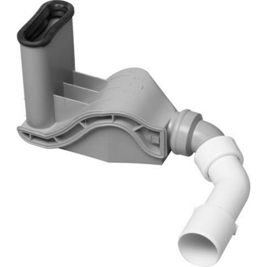 Afvoergarnitur 50 kunststof/grijs 496785-736668