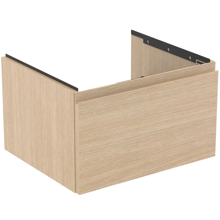 Wastafelmeubel 600x505x370mm white oak 1 lade Finesse