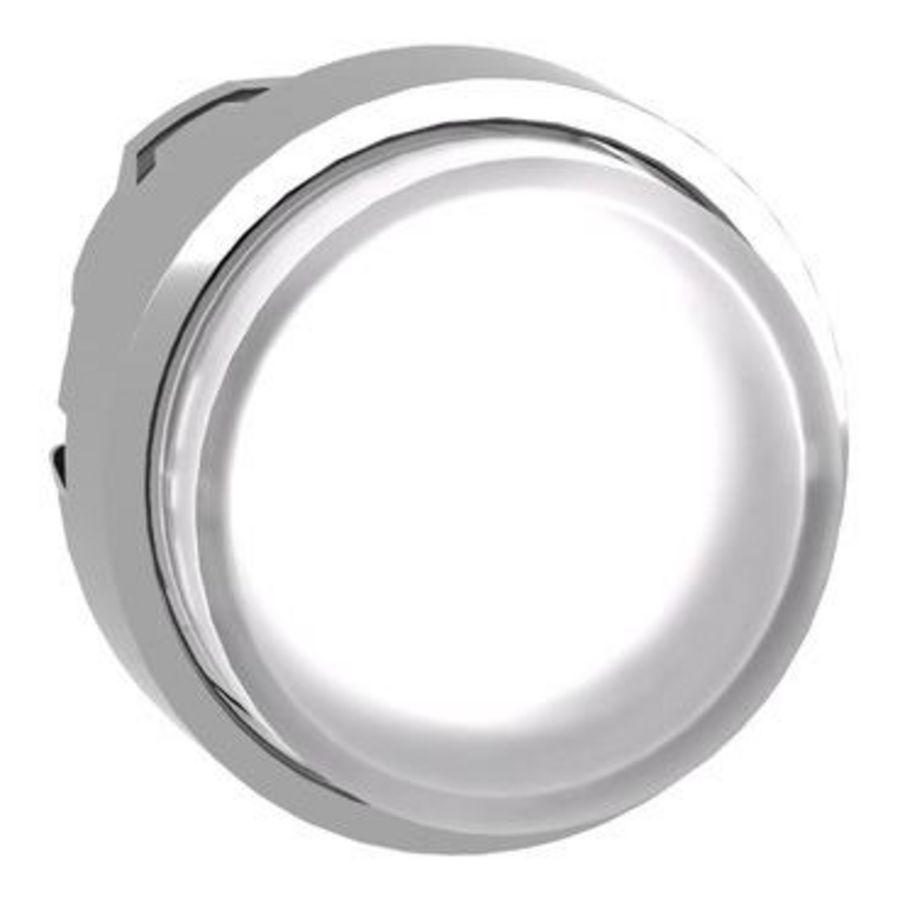 Kop voor verlichte drukknop Ø22mm Wit
