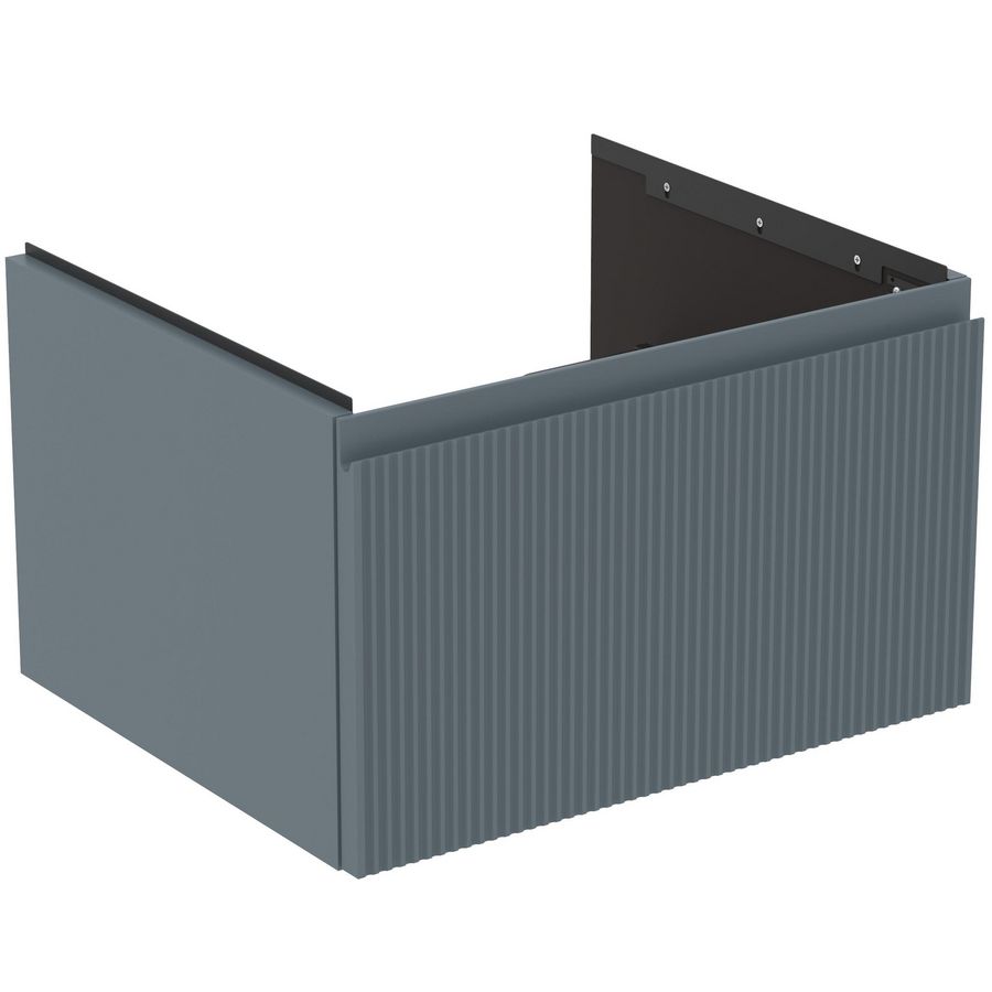 Wastafelmeubel 600x505x370mm matt ashblue 1 lade Finesse