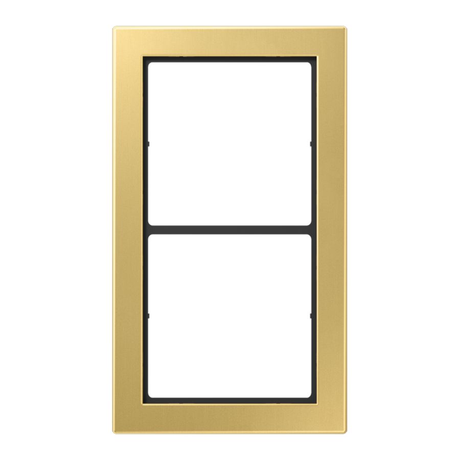 Afdekraam 2-voudig Flat Design messing klas.