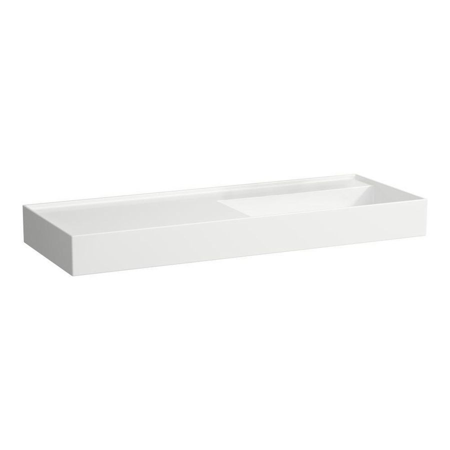 Wastafel afleg links met verborgen afvoer Wit H8133330001121