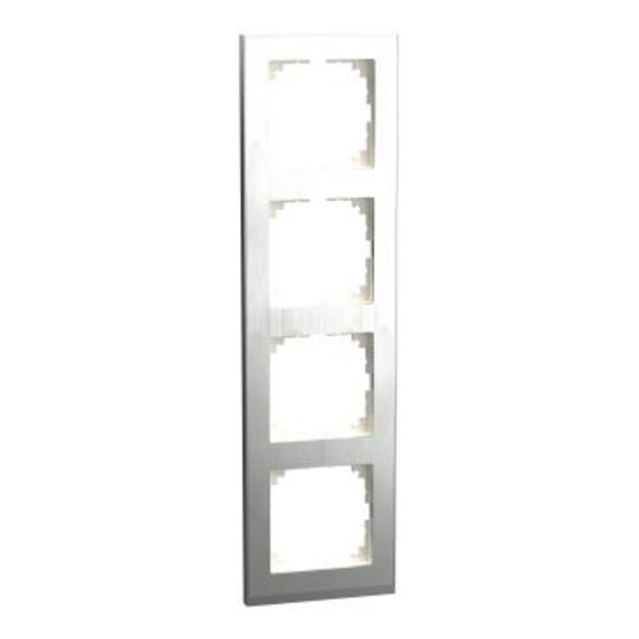 Afdekraam M-Pure Decor 4-voudig Metaal Edelstaal/A Systeem M