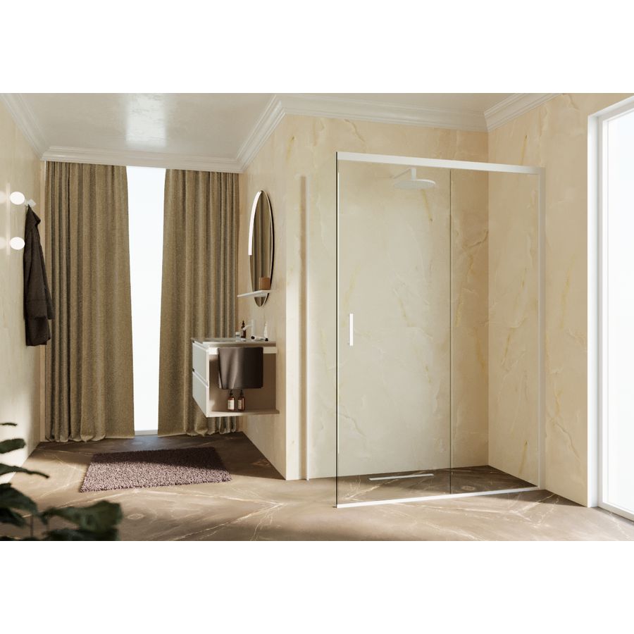 Deur Zeph 2.0 Ph 114 Link VeR114-117 Cm Helder Glas Wit Mat