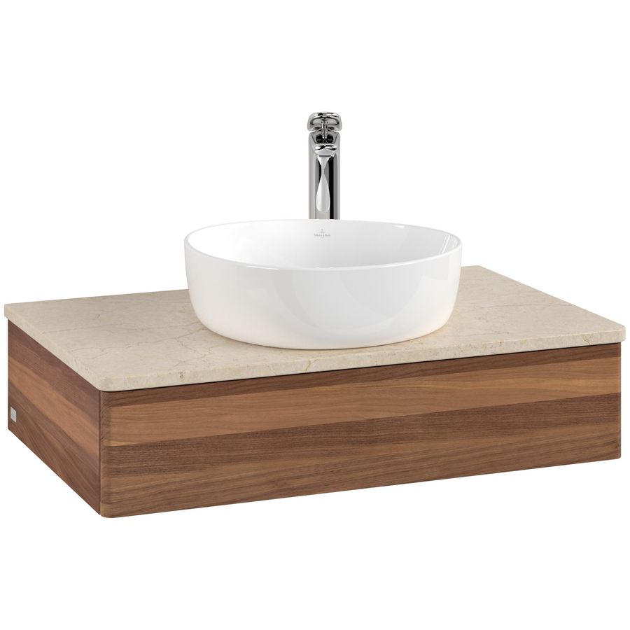 Wastafelonderkast Antao 800x190x500mm Warm Walnut K08053HM