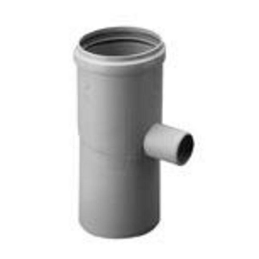 Condensafvoer Twinline PP 80mm horizontaal/verticaal grijs