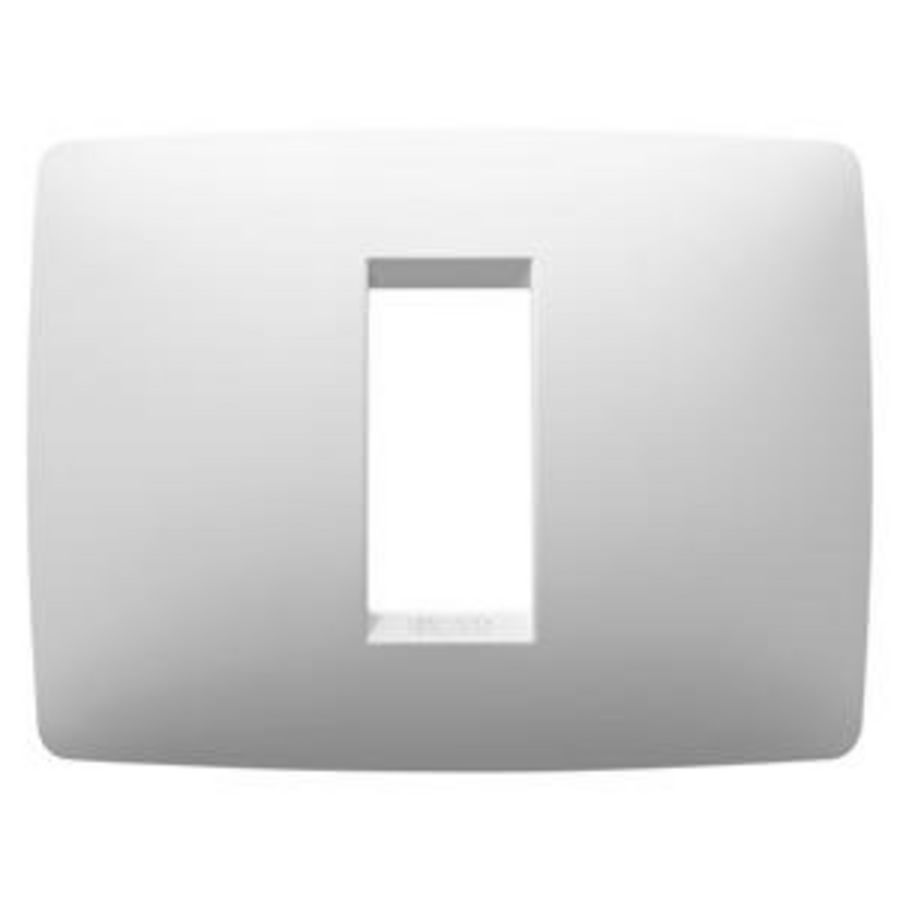 ONE PLATE-IN PAINTED TECHNOPOLYMER-1 MODULE-SATIN WHIT