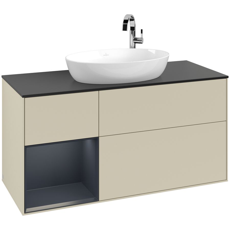 Wastafelonderkast Finion 1200x603x501mm S.Grey Matt Lacquer G942HGHJ