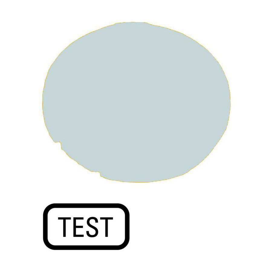 Lenzen vlak wit "test"