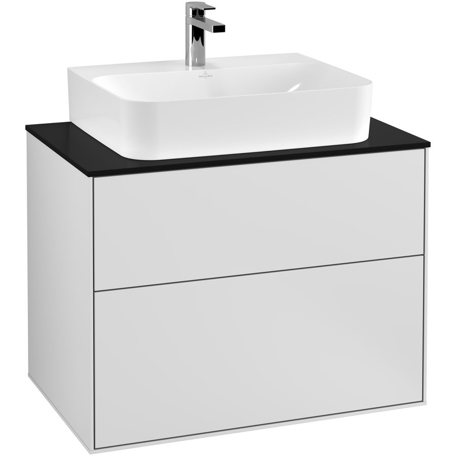 Wastafelonderkast Finion 800x603x501mm White Matt Lacquer F09200MT