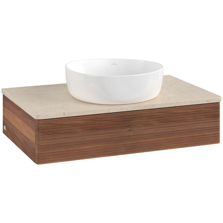 Wastafelonderkast Antao 800x190x500mm Warm Walnut K08113HM