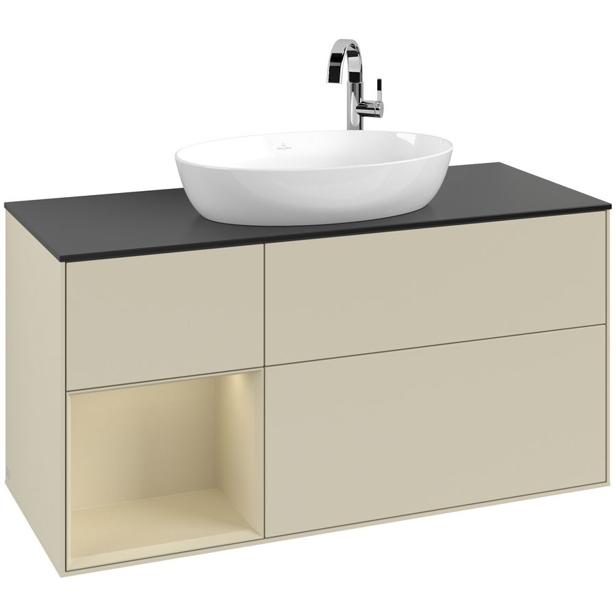 Wastafelonderkast Finion 1200x603x501mm S.Grey Matt Lacquer G942HJHJ