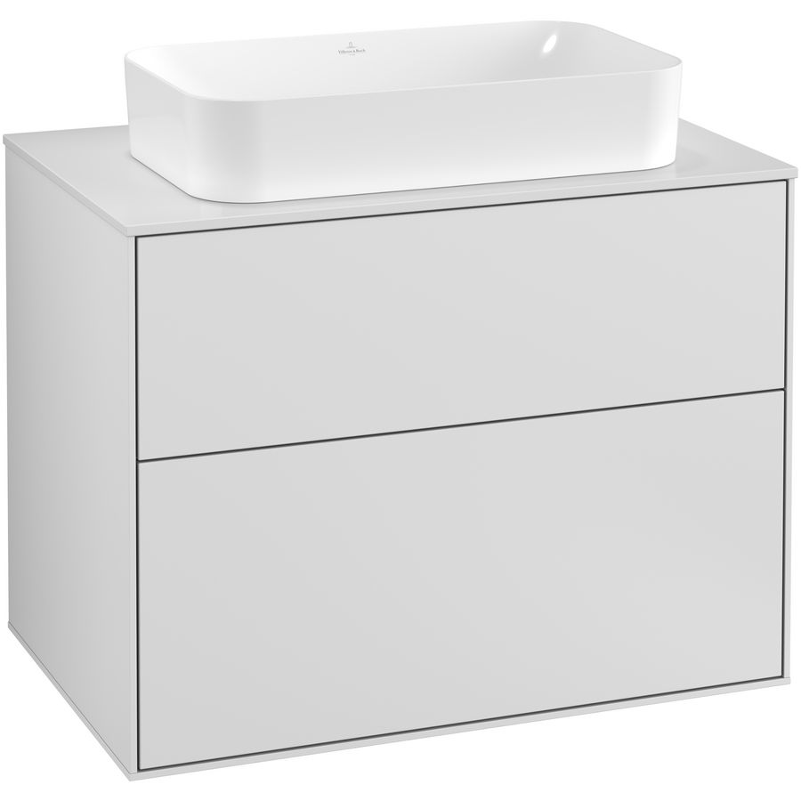 Wastafelonderkast Finion 800x603x501mm White Matt Lacquer F22100MT