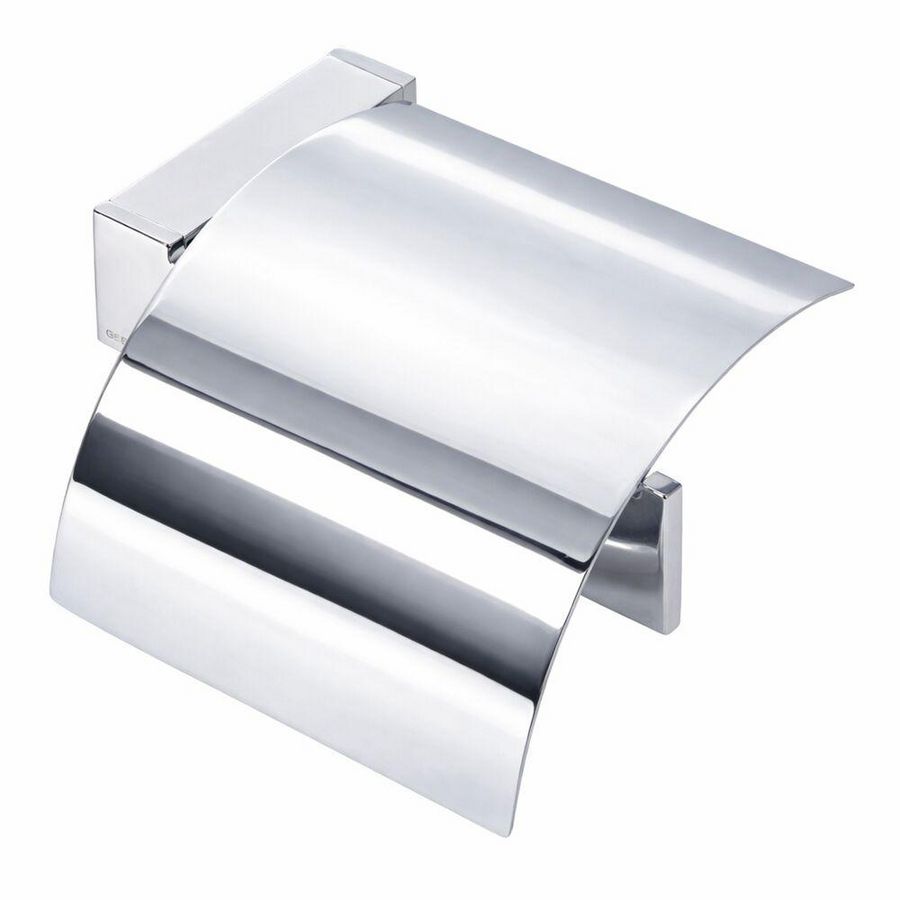 Closetrolhouder chroom met klep MODERN ART