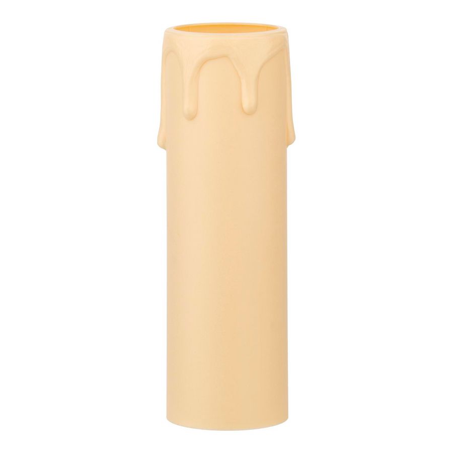 Kaarshuls E14 thermoplast met druppels 24x85mm ivoor