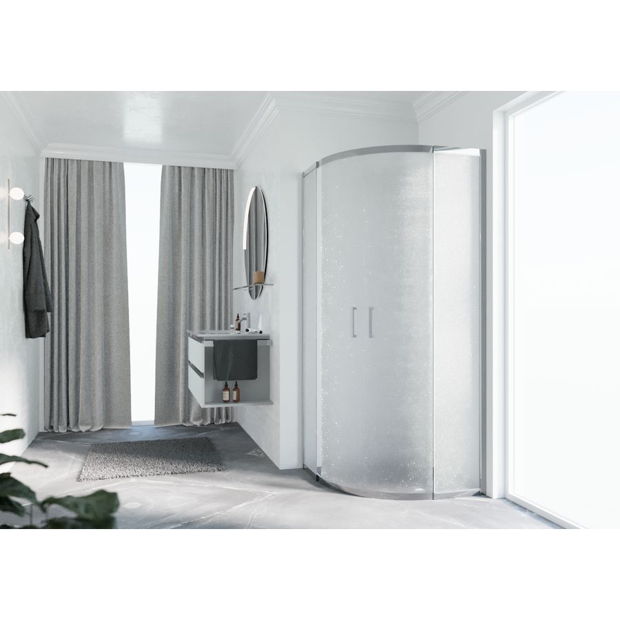 Douchecab. Zeph 2.0 R 100 Verst. 98,5-101,5 Cm Niva Chroom