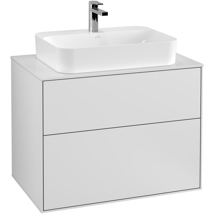 Wastafelonderkast Finion 800x603x501mm White Matt Lacquer F34100MT