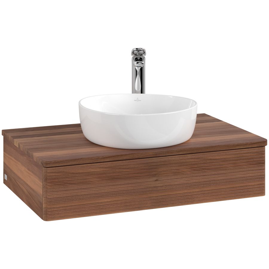 Wastafelonderkast Antao 800x190x500mm Warm Walnut K08152HM