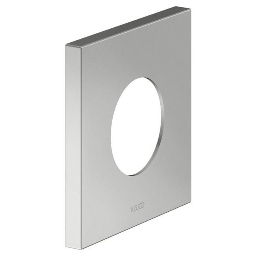 Wandrozet voor omstelling/vierkant 105x105mm roestvrij st