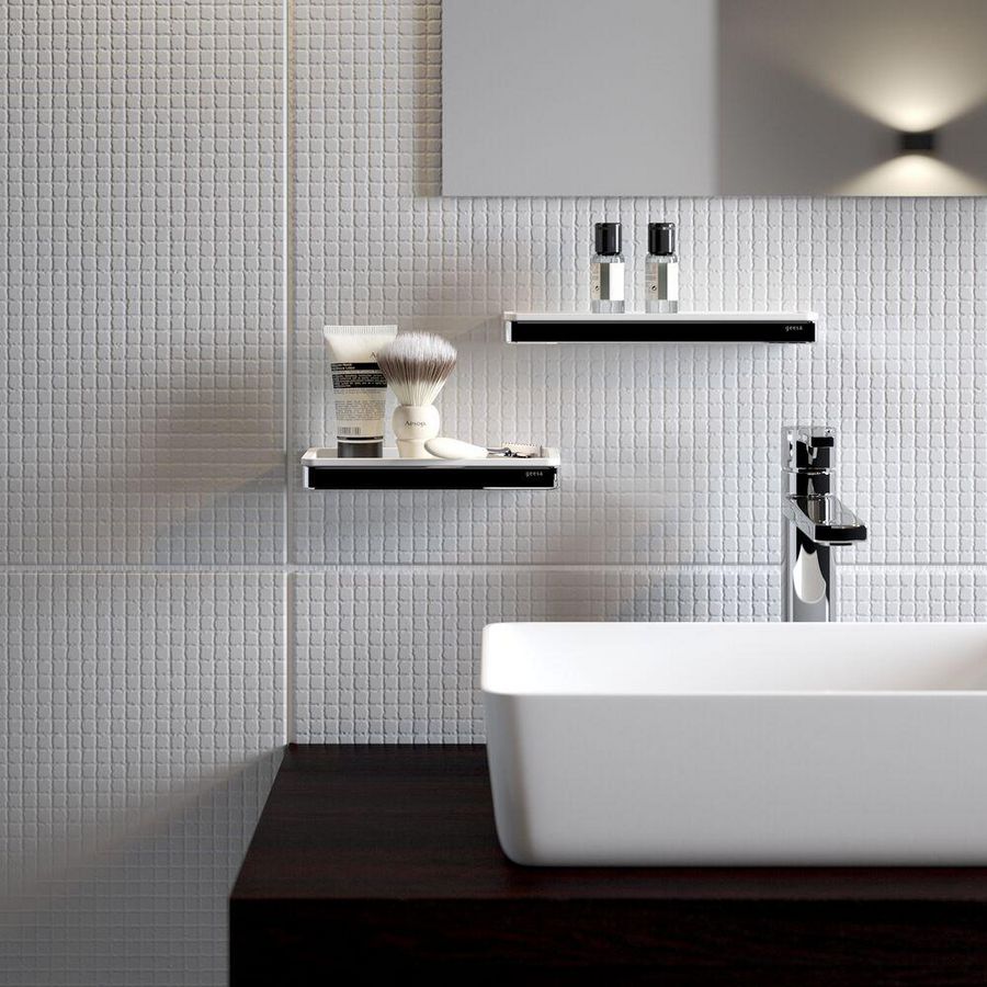 Planchet wit/chroom 210*108mm FRAME WHITE CHROME