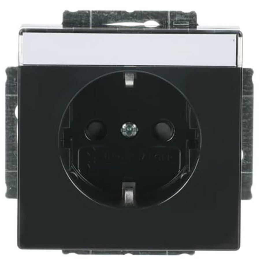 Tekstwandcontactdoos ra kv Centraalplaat inb f-antraciet (20 EUCNB-81)