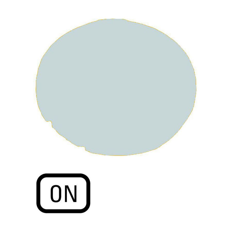 Lenzen vlak wit "on"