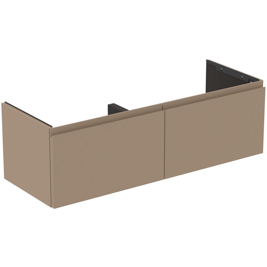 Wastafelmeubel 1200x440x370mm mat greige 2 laden Finesse