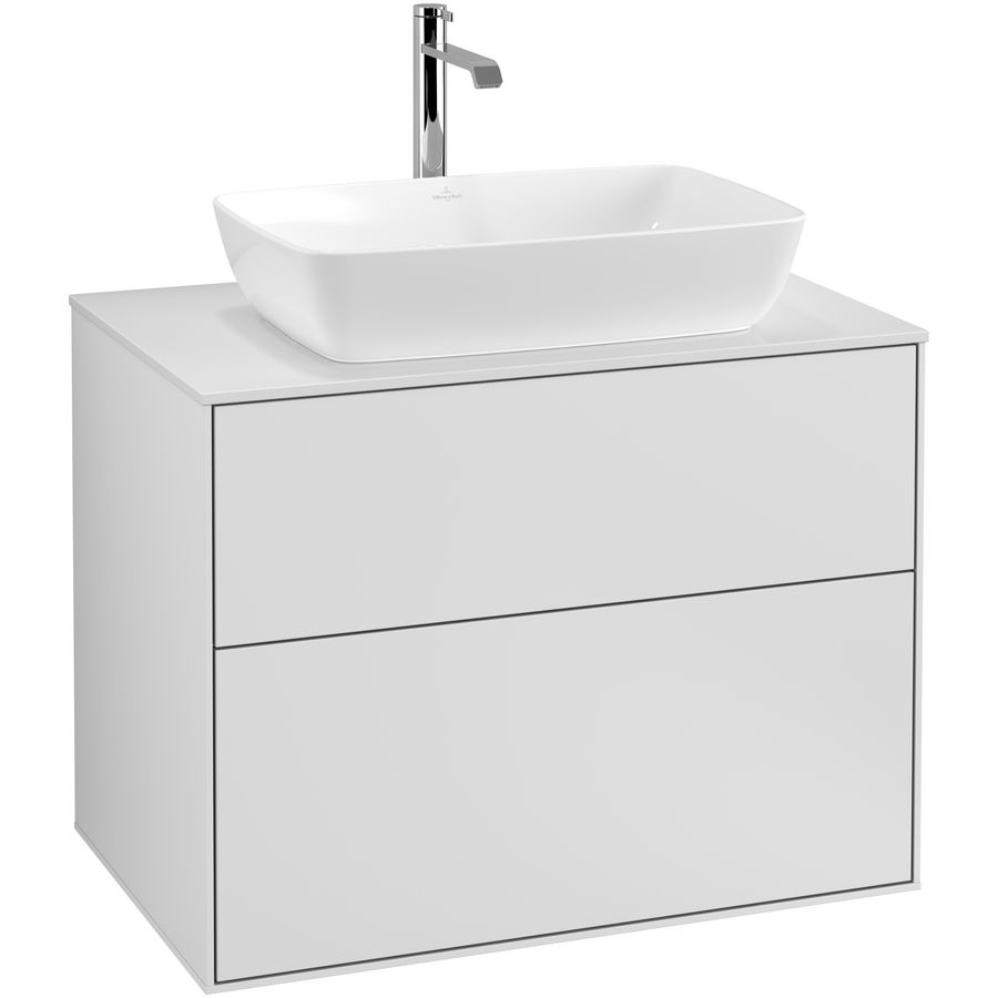 Wastafelonderkast Finion 800x603x501mm White Matt Lacquer F75100MT