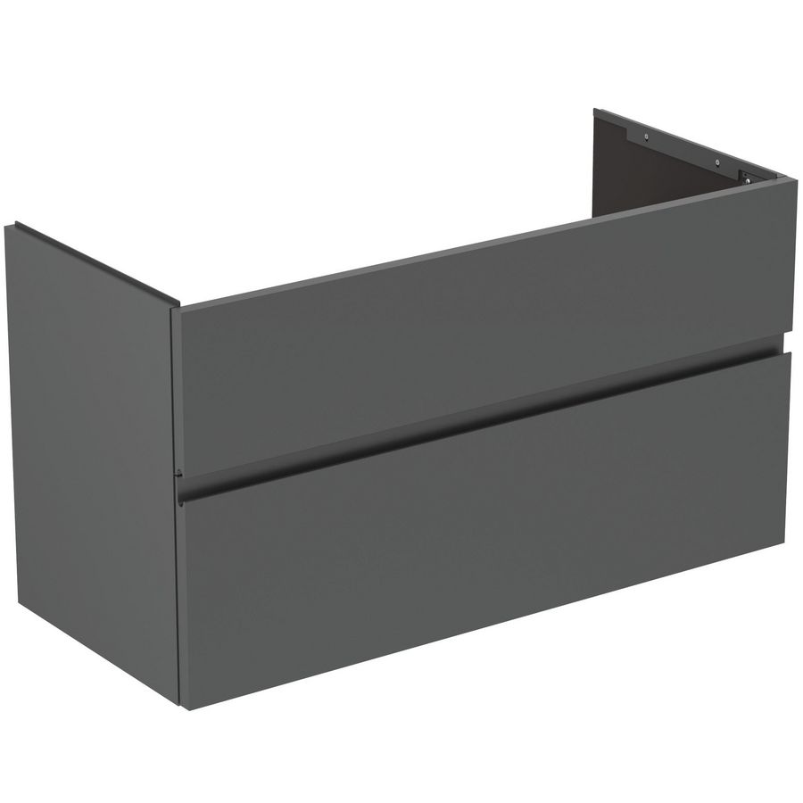 Wastafelmeubel 1000x440x545mm matt anthracite 2 laden Finesse